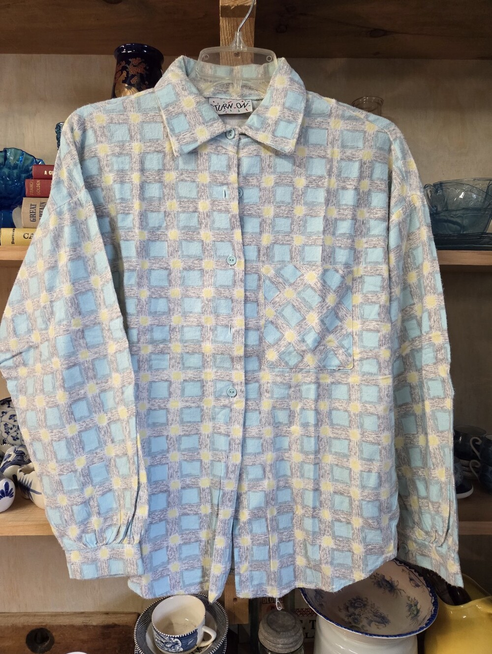 Vintage 80s Flannel Shirt TURN ON